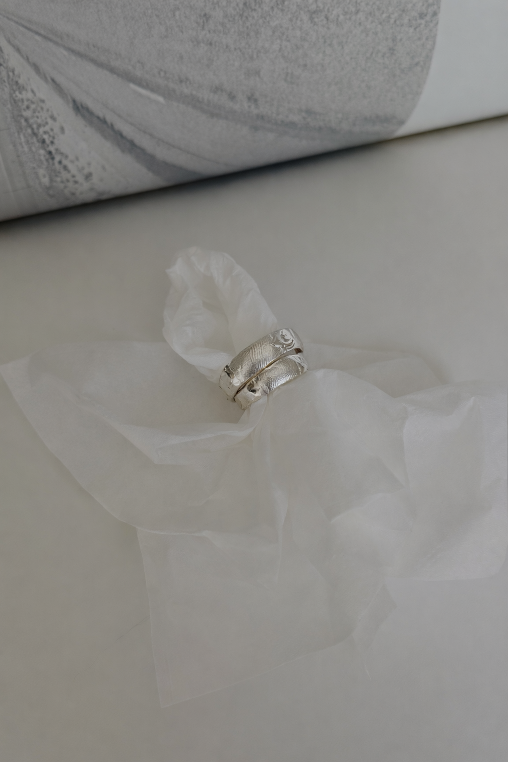 Wedding Band Fingerprint Ring