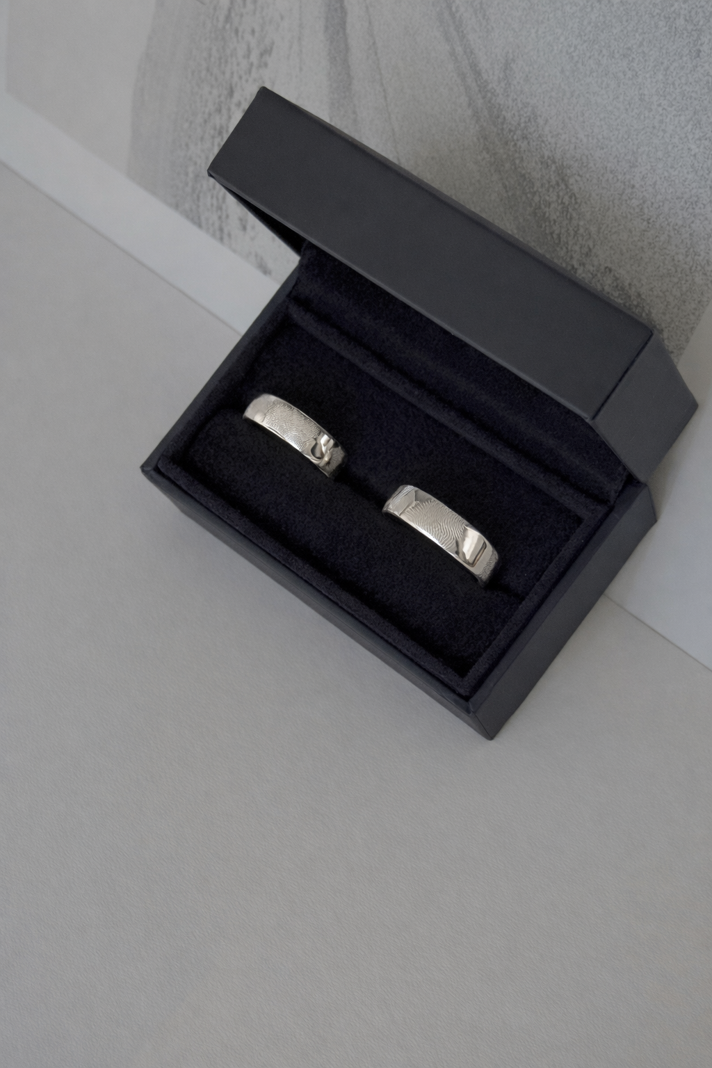 Wedding Band Fingerprint Ring