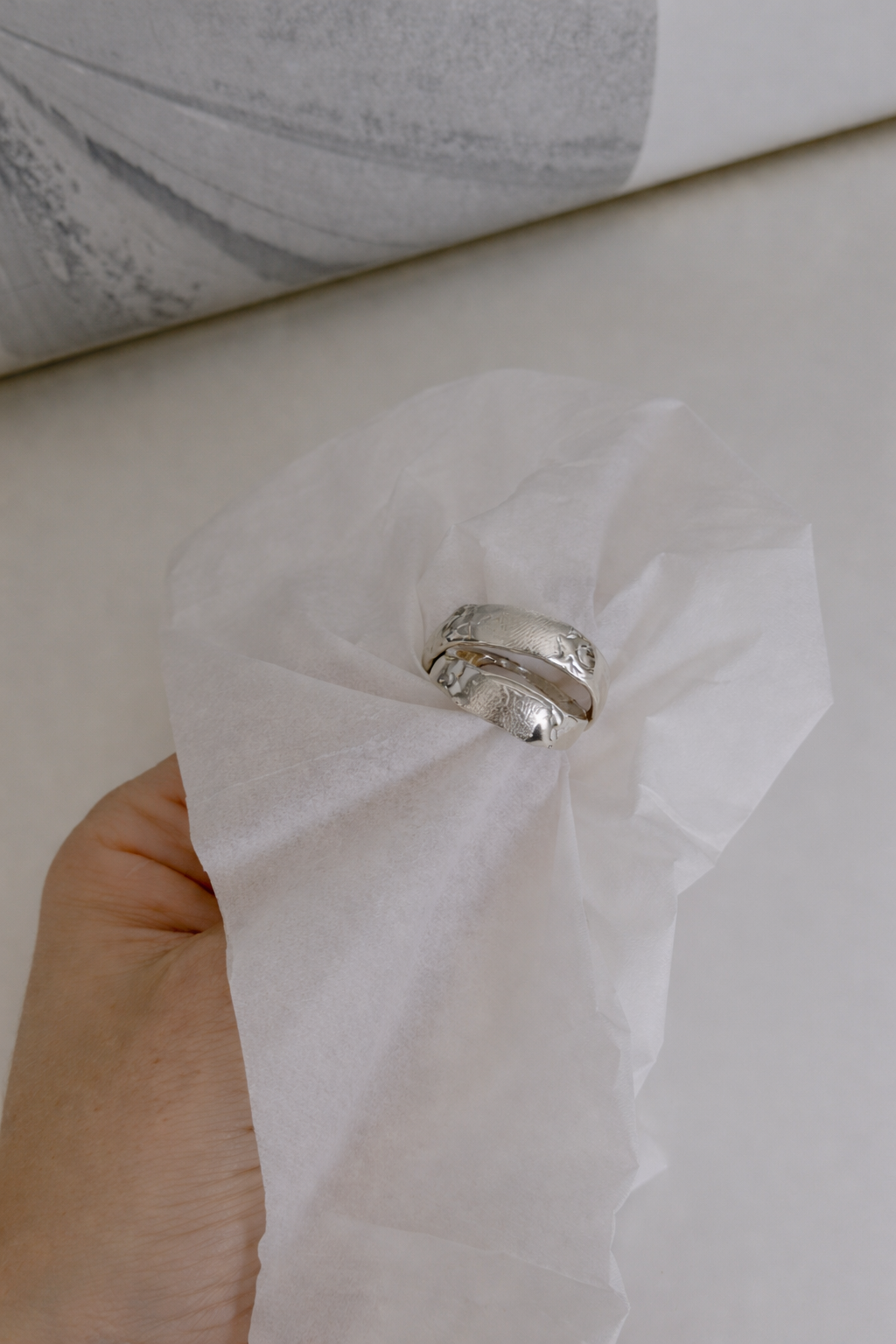 Wedding Band Fingerprint Ring