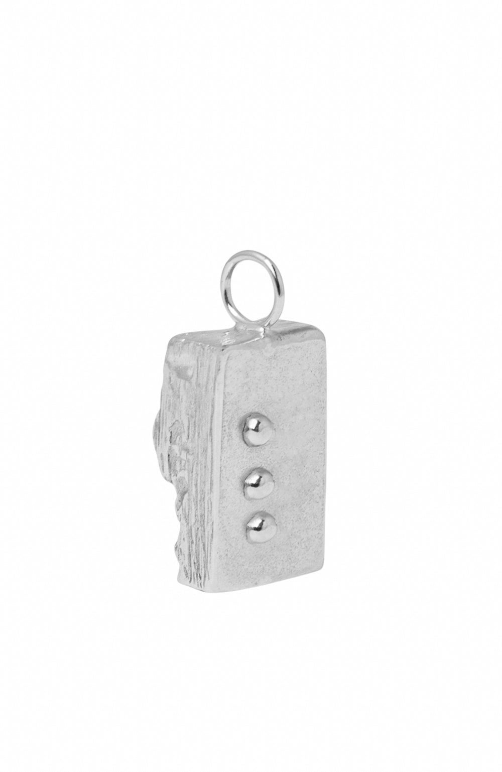 braille alphabet letter necklace released from love gold L Silver