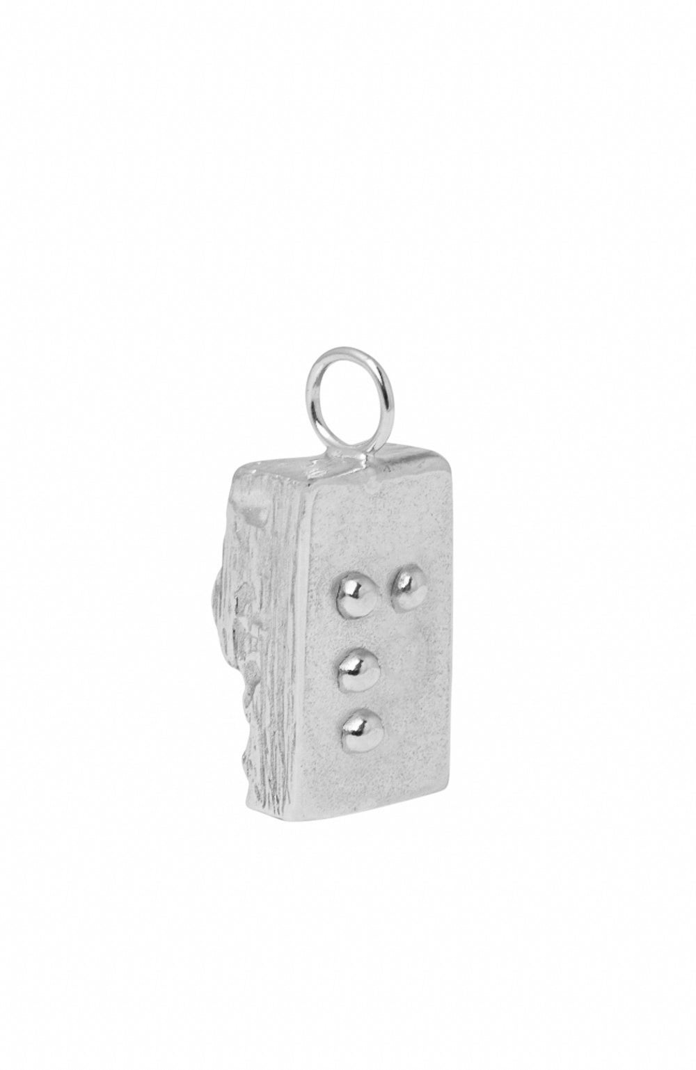 braille alphabet letter necklace released from love gold P Silver