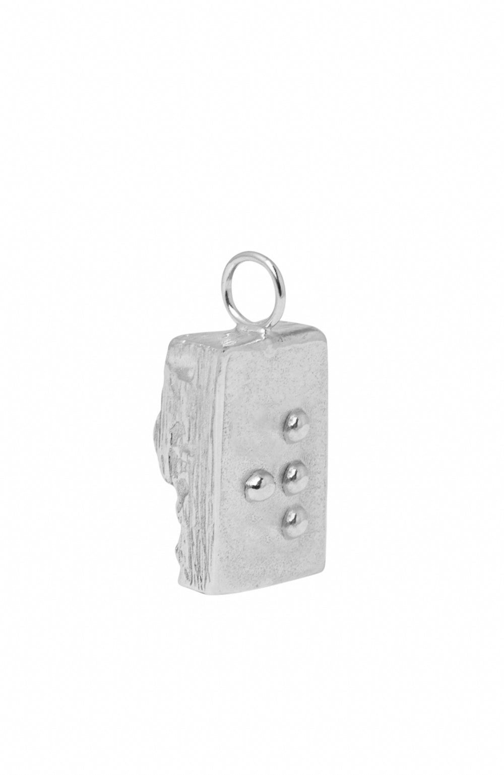 braille alphabet letter necklace released from love gold w silver