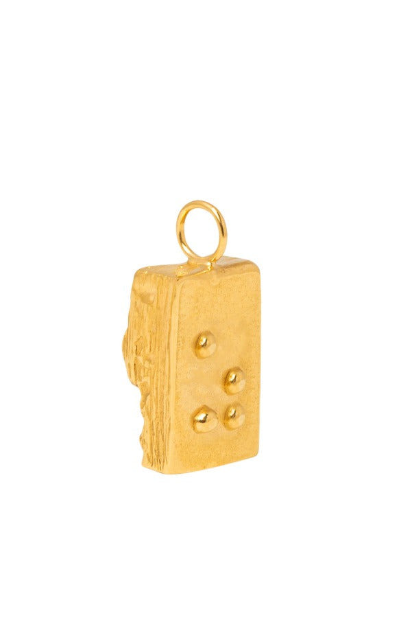 braille alphabet letter necklace released from love gold Z