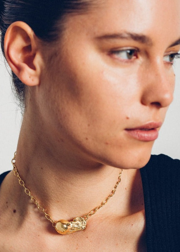 Cast Baroque Pearl Choker