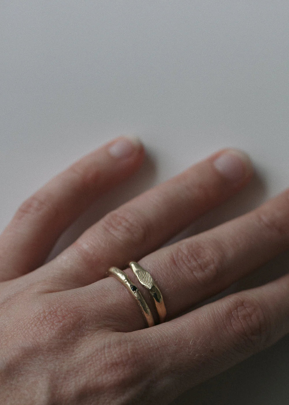 Wedding Band Fingerprint Ring