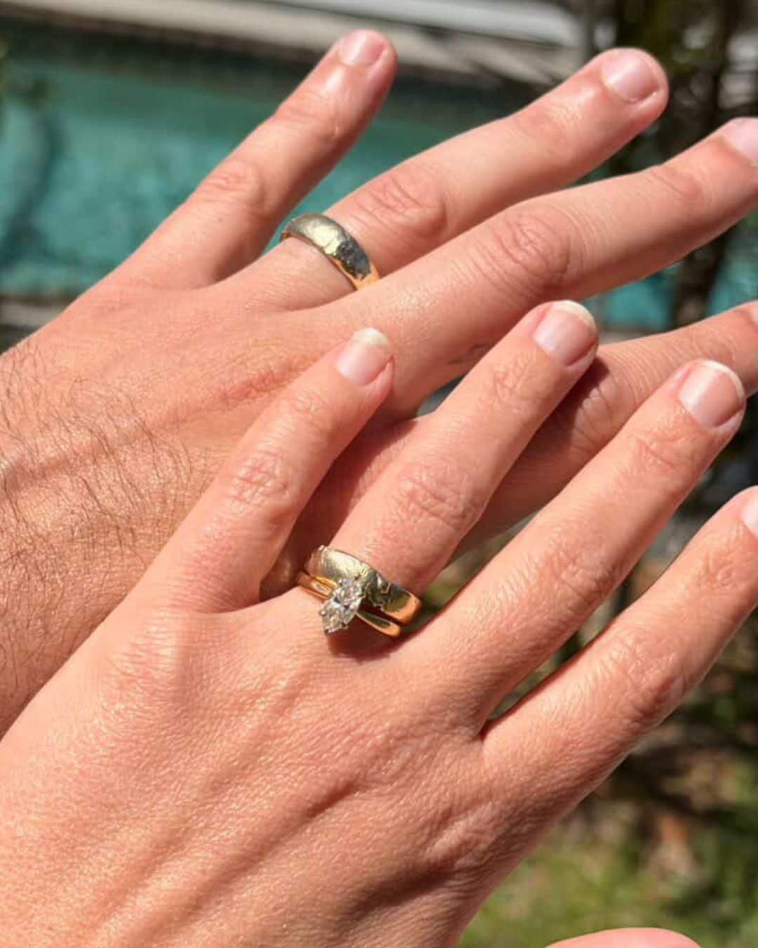 Wedding Band Fingerprint Ring